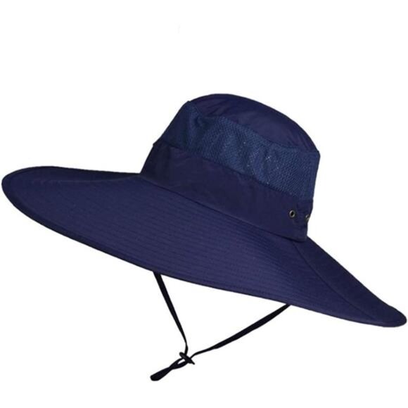 Super Wide Brim Bucket Hat UPF50+ Waterproof Sun Hat for Fishing Hiking - Picture 5 of 7